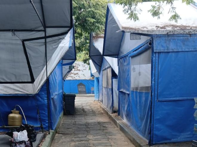 Relatório do Corpo de Bombeiros detalha em mais de 5 laudas os riscos com os amontoados de tendas de lona na área de camping 