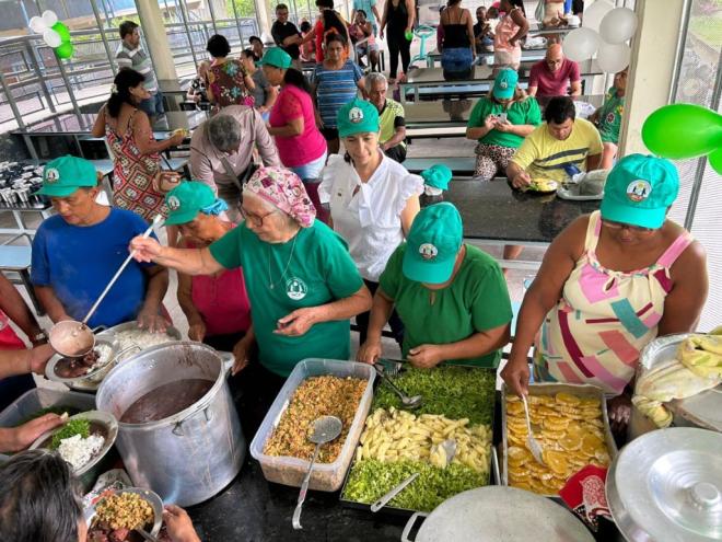 O almoço será servido na Escola Municipal Terezinha Nívea de Oliveira Lopes