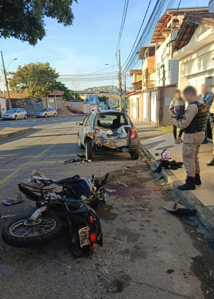 Motociclista saiu com ferimentos graves, socorrido pelo Samu, hospitalizado, mas não resistiu aos ferimentos