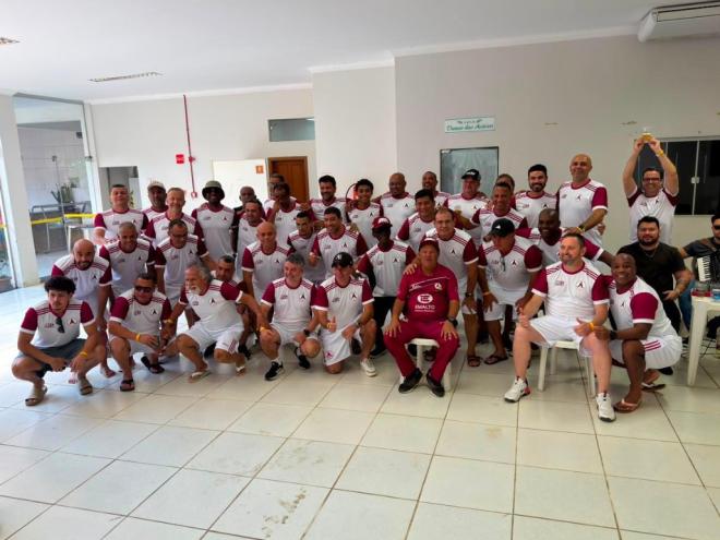 O fechamento do encontro festivo reuniu os ex-companheiros na sede social do Acesita Esporte Clube