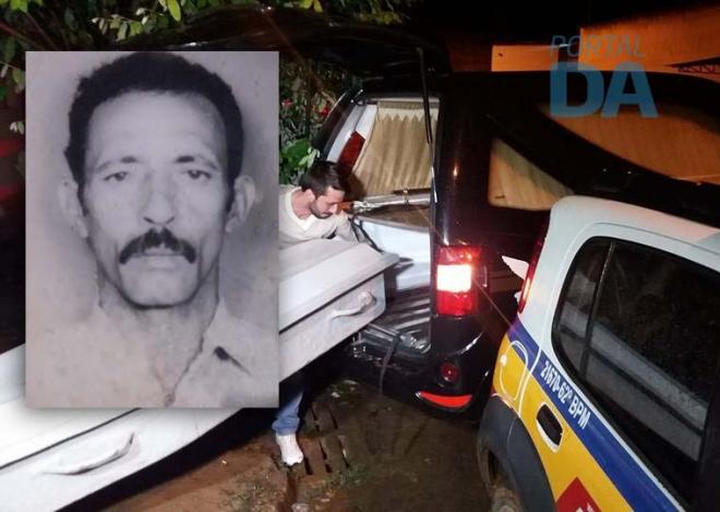 Adão Gomes da Silva, 72 anos (detalhe) foi assassinado pelo enteado de 17, em Vargem Alegre
