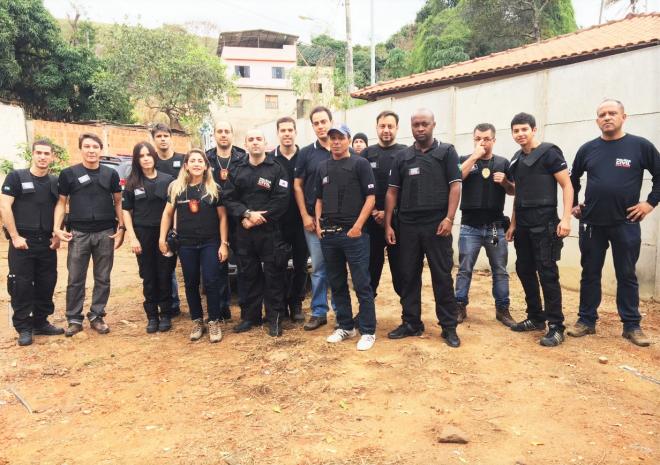 Equipe da PC de Caratinga, envolvida na operação 