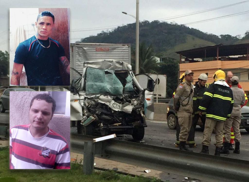 Conforme a PRF, Willian Neves (acima) conduzia o caminhão e tinha como passageiro Thiago Rosa