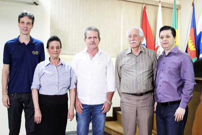 Cláudio Zambaldi, dona Zica, Alberto Costa Filho, Hélio Moreira da Silva e Luís Henrique