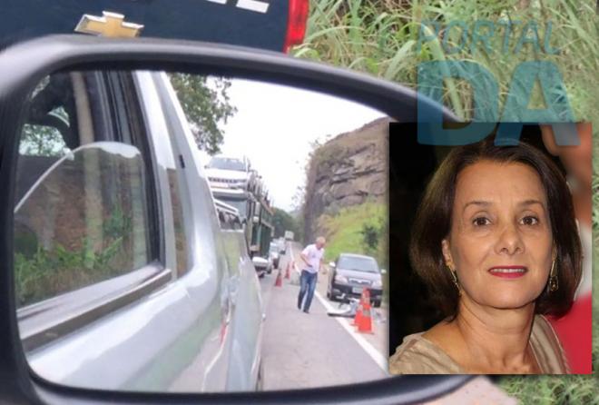 Rose Coelho, pedalava com o marido, quando sofreu acidente fatal no contorno rodoviário da BR-381