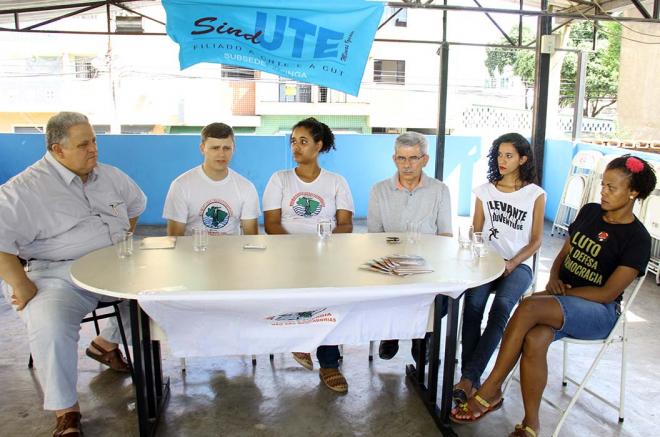 Membros do movimento durante entrevista concedida nessa quarta-feira, em Ipatinga 