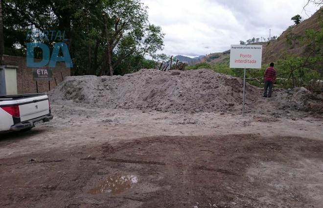 Ponte usada desde 1940 foi interditada por falta de segurança, alega a Aperam