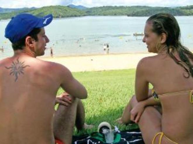 Hélio e Cristina moram em Belo Horizonte e sempre dão uma escapada até a Lagoa Silvana