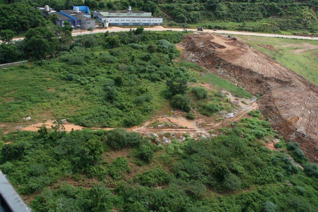 Local onde seria a construção da Estação de Tratamento de Esgoto em Coronel Fabriciano
