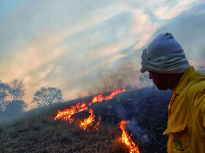 A queimada de pastos é uma das principais causas de incêndios