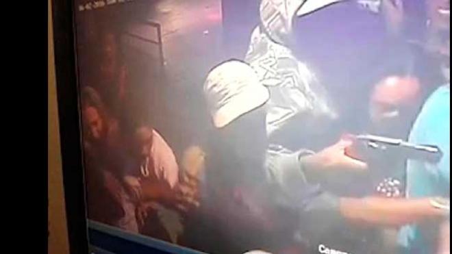 Imagem das câmeras da boate, na hora do crime 