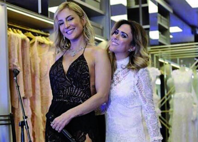 Cláudia Leite e Tatá Werneck usam as rendas de Martha Medeiros