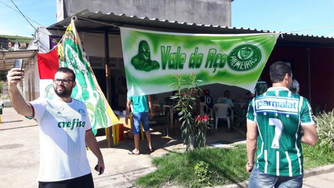 Petterson Arruda (E), comemora o nono título do Verdão: 