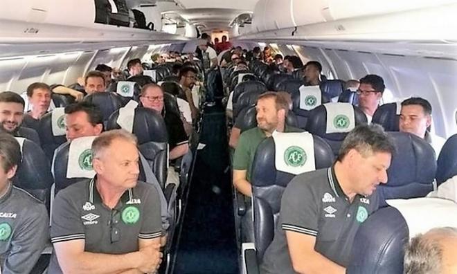 Time da Chape, no voo que não chegaria ao destino 