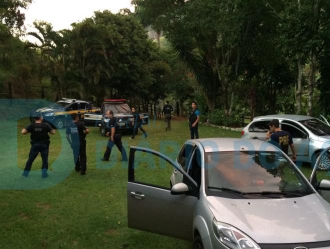Os policiais civis e rodoviários federais realizaram uma \