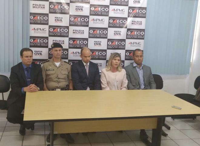 Representantes do Gaeco fazem balanço da Operação Perfídia , apresentam resultados da 2ª fase e anunciam a 3ª fase, em Belo Oriente 