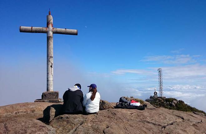 Pico da Bandeira, a  2.891,32 metros de altitude, no Parque Nacional do Caparaó - todos os atrativos fechados até dia 3 de março 
