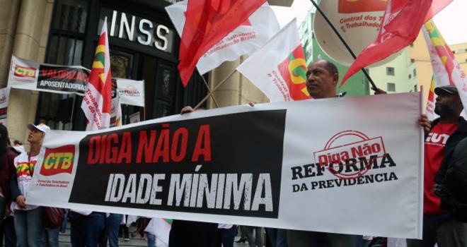 Proposta de reforma da previdência tem gerado protestos