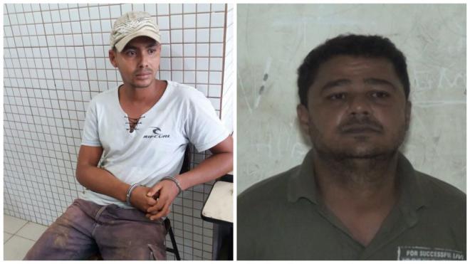 Maurício Xavier Dias, de 29 anos, sobrinho de uma das vítimas e Adriano José de Souza, de 41 anos, foram detidos pela Polícia Militar como suspeitos e negam 