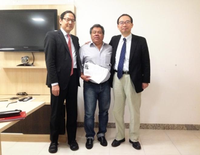 Osamu Nakagawa, Luiz Carlos Miranda e Kazuhiro Egawa