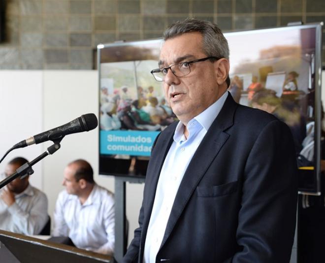 Diretor-presidente da Samarco Mineração S. A., Roberto Lúcio Nunes de Carvalho