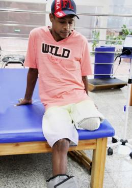 Ordeval Drumond perdeu a perna após um acidente com motocicleta, em março