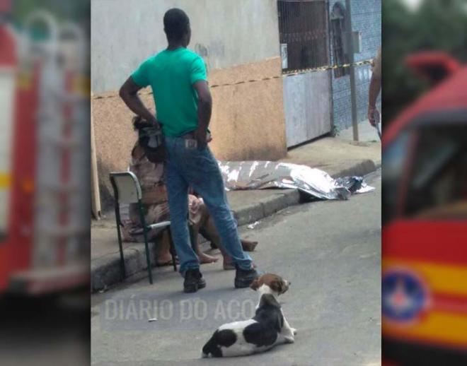  Flávio da Conceição Silva, de 42 anos, foi assassinado na porta de casa, nessa rua, em Coronel Fabriciano 