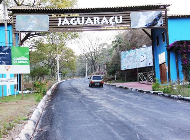 Entrada para o município de Jaguaraçu  