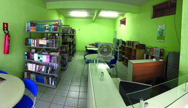 As instalações físicas da biblioteca municipal foram reformadas