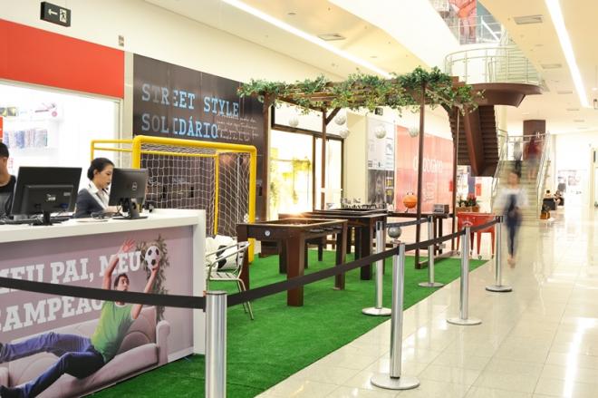 Campanha especial no shopping: 
