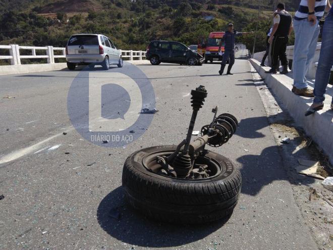 Acidente na ponte velha ocorreu na manhã desta segunda-feira