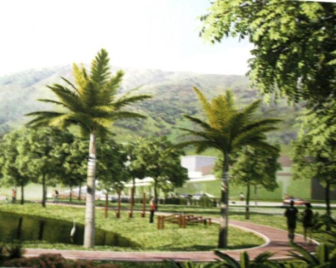 O terreno faz divisa com a área da Associação Esportiva e Recreativa Usipa e, de uma extensão de 960 mil m²