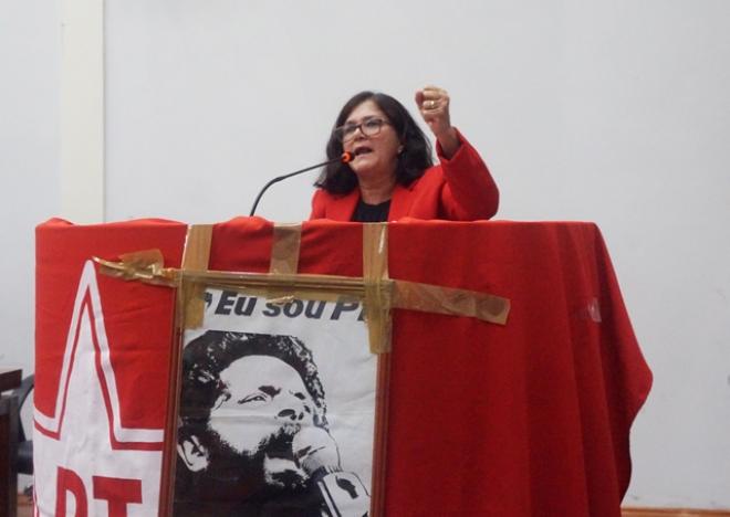 A advogada Maria da Glória Gonçalves assumiu a presidência do Partido dos Trabalhadores 