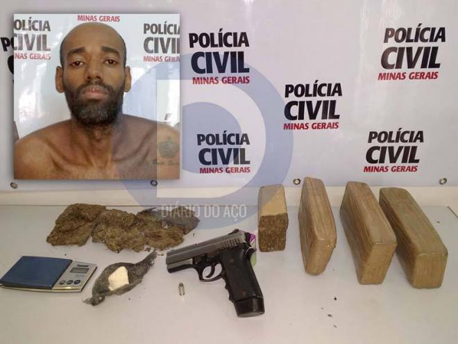 Tiago Rosa, o Maral foi preso pela PC em Santana do Paraíso, acusado de homicídio em Mesquinta