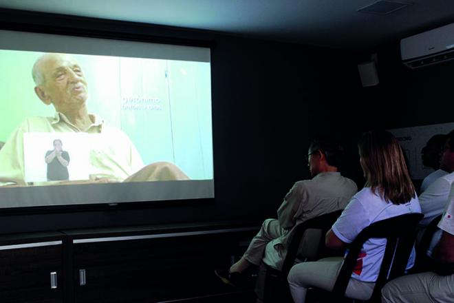 O documentário O Trem do Vale foi exibido na inauguração