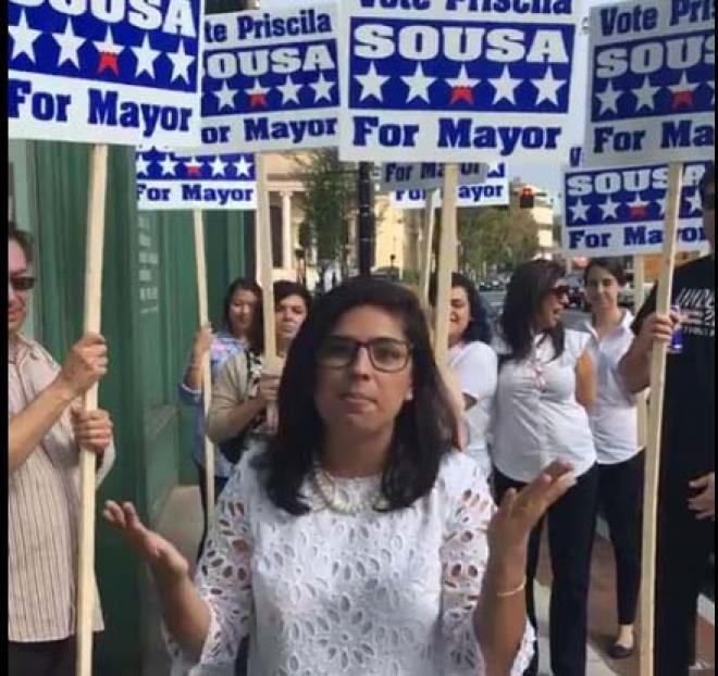 Priscila Souza ficou em quarto lugar entre sete concorrentes à prefeitura de Framingham
