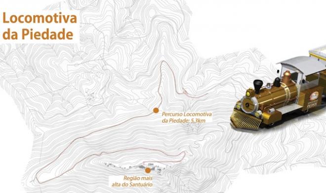 O trem fará um trajeto de 5,3km