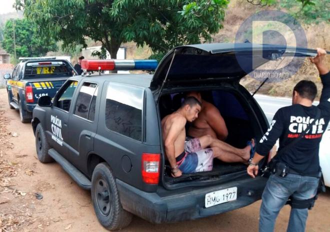 O alvo da operação eram dois homens suspeitos de envolvimento com uma quadrilha de roubo de cargas 