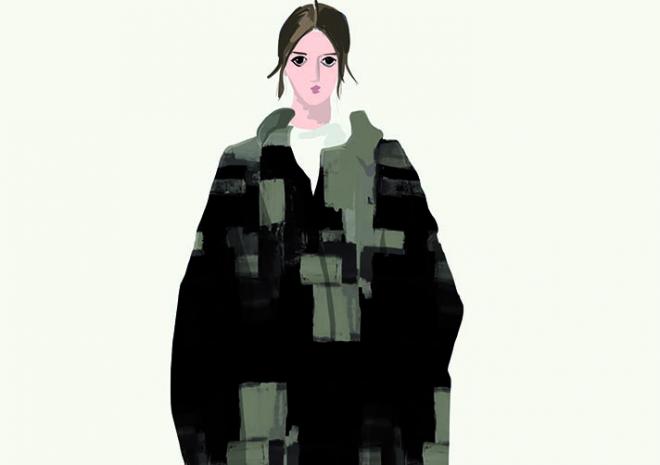 O inverno da Anne Est Folle, em croqui de Renata Manso