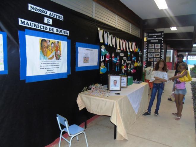 A Exposição envolveu os alunos de todas as turmas e turnos