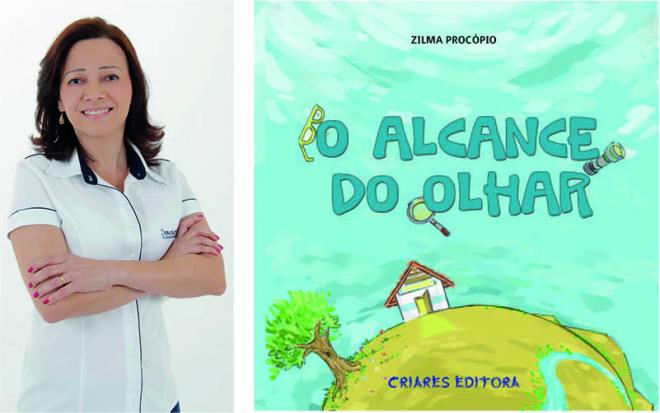 Zilma Procópio e a capa de seu novo livro
