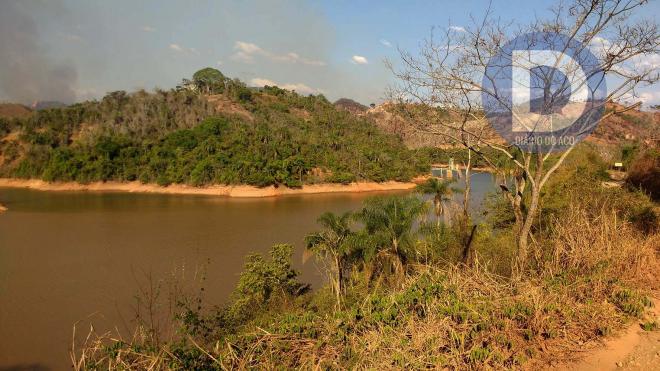 Reservatório da Usina de Salto Grande, em Guanhães, registra um dos menores volumes de água em dez anos, conforme a Cemig