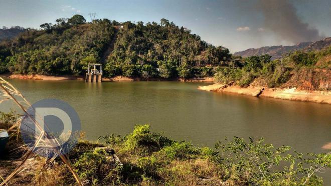 Reservatório da Usina de Salto Grande, em Guanhães, registra um dos menores volumes de água em dez anos, conforme a Cemig