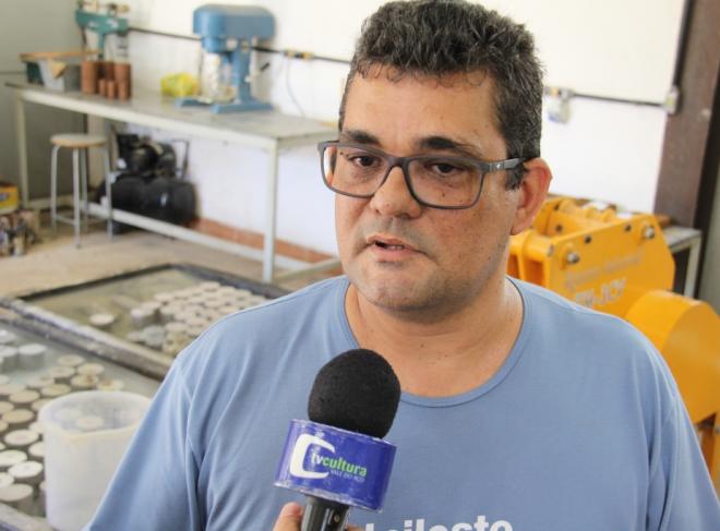 Fabrício Moura Dias, durante entrevista
