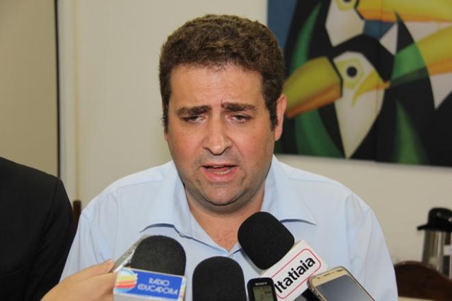 Prefeito Marcos Vinícius, em entrevista na tarde dessa segunda-feira 
