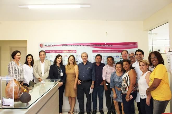 Uma das entidades visitadas foi o Grupo Se Toque