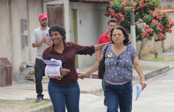 Eliane Castro e Dorinha Castro, ambas do PT, candidatas a prefeita e vice de Antônio Dias