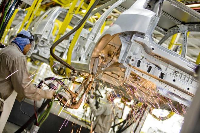 O setor industrial registrou retração de 1,4%