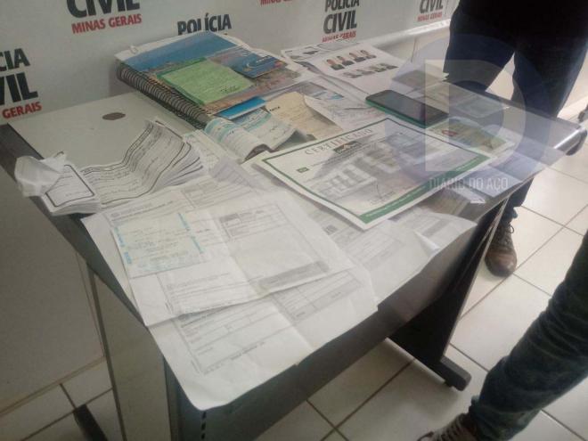 Documentos apreendidas com investigada serão periciados