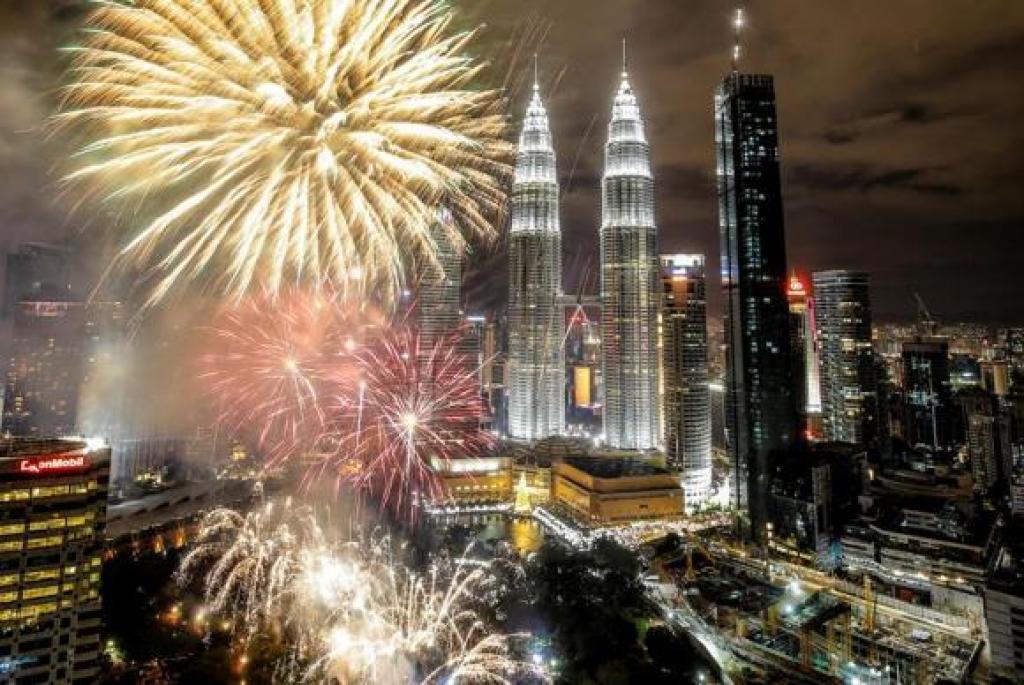 Festa de Ano-Novo em Kuala Lumpur, na Malásia
